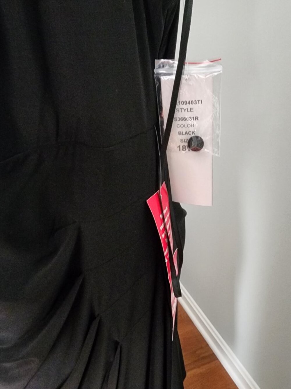 Scarlett Long Black Dress Size 18W New with Tags. - Picture 5 of 9
